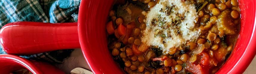 Zuppa di lenticchie verdi